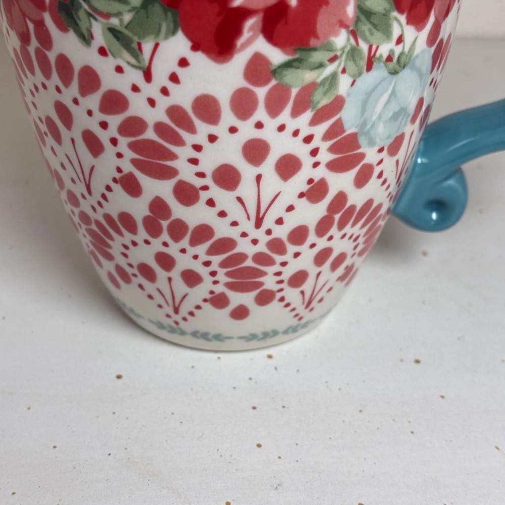 The Pioneer Women Vintage Floral 26 Oz Mug Stoneware Latte Cup‎ - Picture 6 of 12